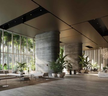 his majestic project is placed in Brickell, an urban neighborhood that allows residents easy access to cultural venues, commerce, and entertainment. This location also boasts some of the best views of Miam