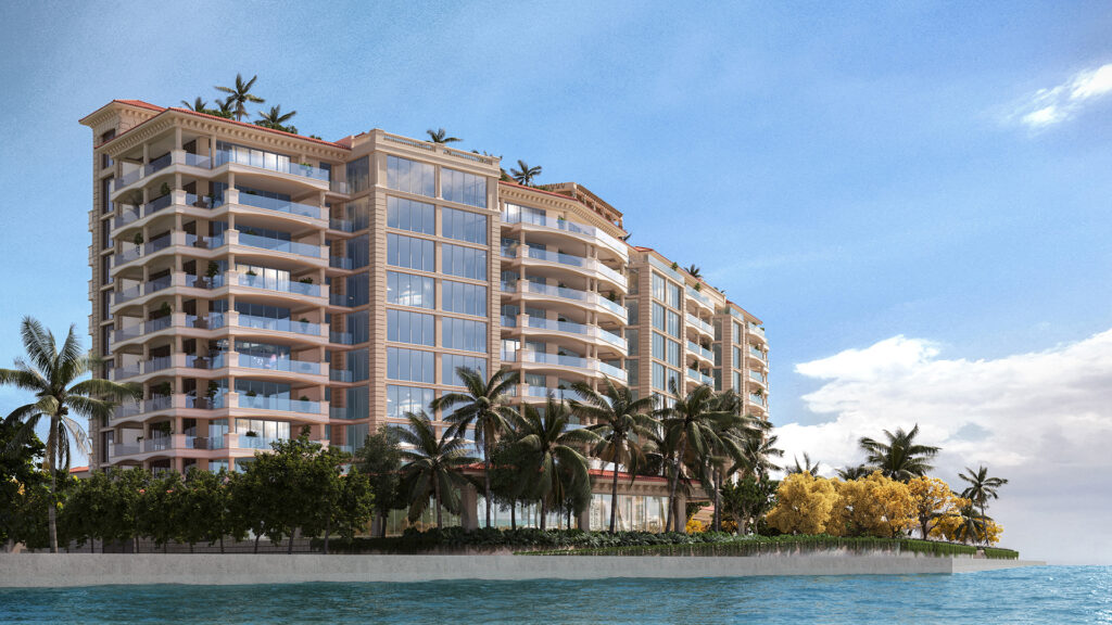 Six Fisher Island residences—luxury real estate and serene Miami location.