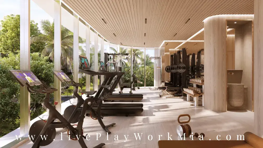 Fitness center with state-of-the-art equipment for a premium workout experience.