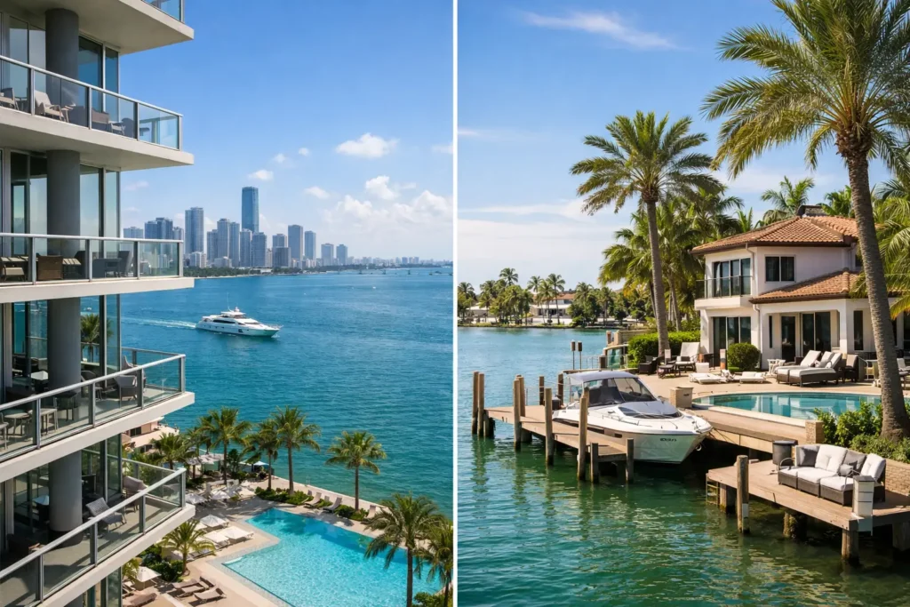 Condo or Waterfront House for Miami Living